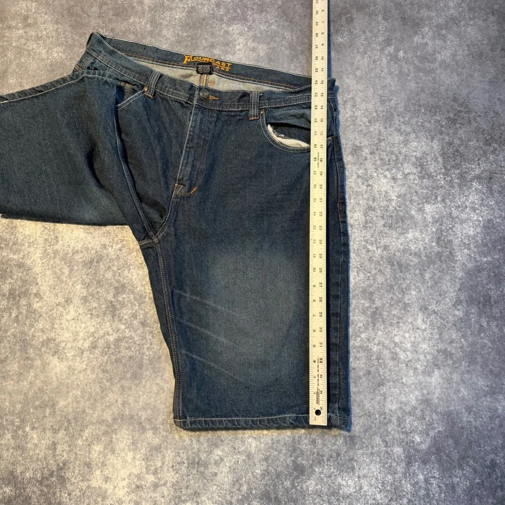 Fourcast Denim Mens Blue Jean Shorts Size 40 Dark‎ Wash Relaxed Fit Cotton